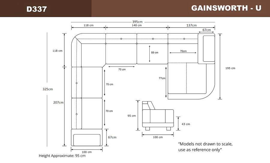 Gainsworth-U- Leather Lounge Set